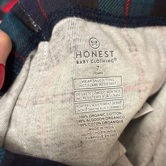 Honest brand organic cotton kids pajama set - Picture 3 of 7